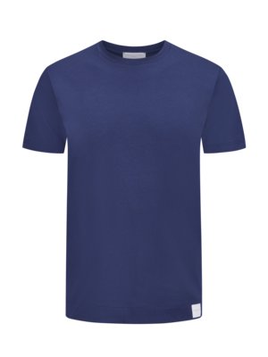Softes T-Shirt aus Baumwolle mit Label-Fähnchen