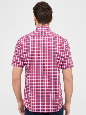 Kurzarmhemd aus Baumwolle mit Karo-Muster, Modern Fit