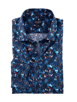 Luxor Modern Fitt, Hemd mit floralem Print