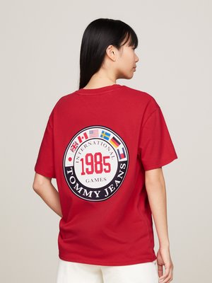 Festes T-Shirt mit rückseitigem Aufnäher Games 1985