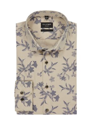 No. Six Super Slim, Hemd mit Allover-Blütenmuster