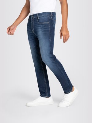 Jeans-in-Light-Denim-Qualität-mit-Stretchanteil,-Modern-Fit