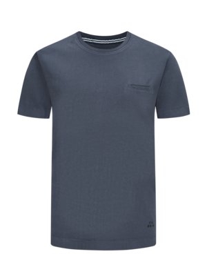 Softes-T-Shirt-in-Jersey-Qualität-mit-Brusttasche