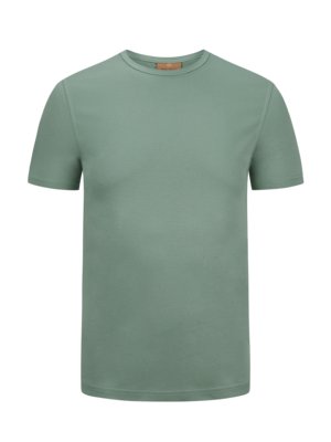 Glattes-T-Shirt-aus-Baumwolle