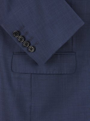 Anzug aus Schurwolle mit feinem Pepita-Muster
