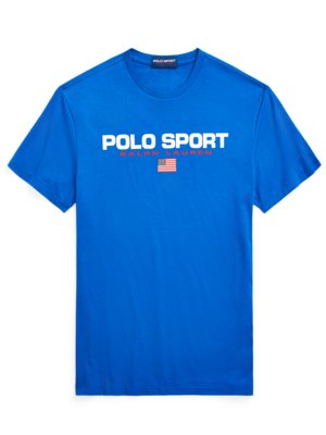 Sport T-Shirt in Jersey-Qualität mit Label-Print