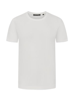 Unifarbenes T-Shirt mit O-Neck, Garment Dyed