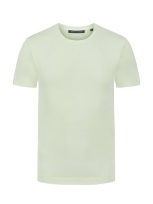 Unifarbenes-T-Shirt-mit-O-Neck,-Garment-Dyed