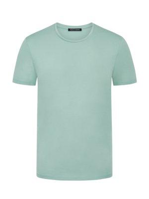 Leichtes-T-Shirt-aus-Superior-Pima-Baumwolle-mit-O-Neck