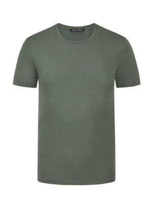Leichtes-T-Shirt-aus-Superior-Pima-Baumwolle-mit-O-Neck