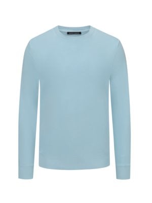 Unifarbenes-Sweatshirt-aus-Pima-Baumwolle,-Garment-Dyed