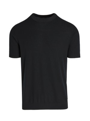 T-Shirt-in-Perlstrick-Qualität-aus-einem-Kaschmir-Mix