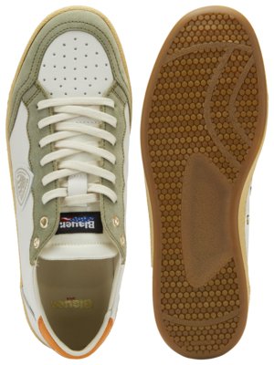 Low-Top-Sneaker-mit-Veloursleder-Details-in-Kontrastfarbe