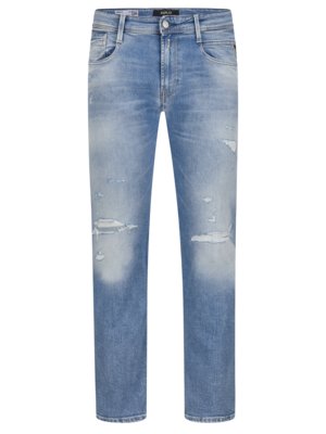 Jeans-Anbass-in-Washed-Optik-aus-Organic-Cotton,-Slim-Fit