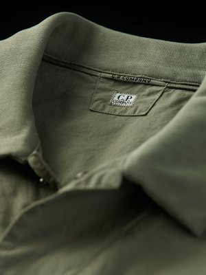 Overshirt-aus-Baumwolle-mit-Logo-Patch