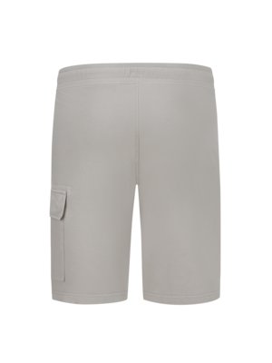 Fleece-Shorts-mit-Label-Patch-am-Bein-und-Cargotasche