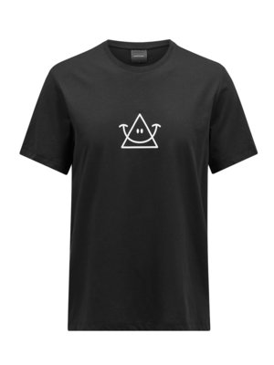 T-Shirt-mit-Front-Print-aus-Baumwolle-Mix