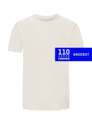 Unifarbenes T-Shirt aus Baumwolle