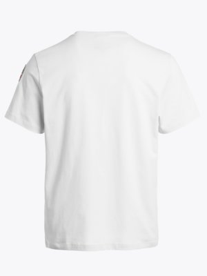 T-Shirt-mit-Label-Patch