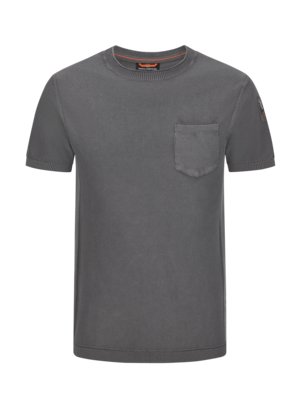 T-Shirt in Piqué-Qualität mit Brusttasche