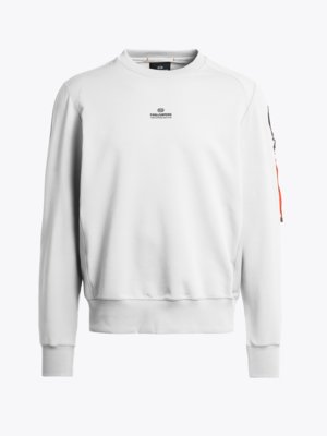 Sweatshirt mit Label-Patch und Stretchanteil