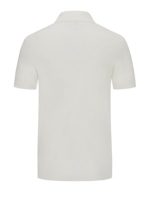 Strick-Poloshirt-mit-Variokragen-und-Leinenanteil