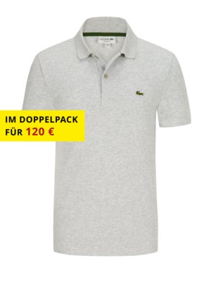 Stretch-Poloshirt-in-Waffelpiqué-mit-Krokodil-Aufnäher,-Regular-Fit