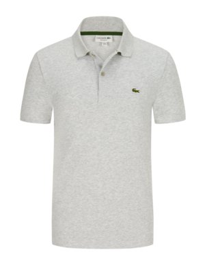 Stretch-Poloshirt-in-Waffelpiqué-mit-Krokodil-Aufnäher,-Regular-Fit