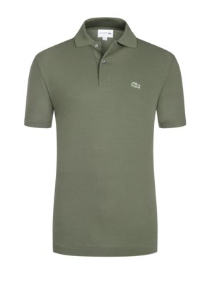 Piqué-Poloshirt L1212 Classic Fit, mit kleinem Krokodil-Aufnäher