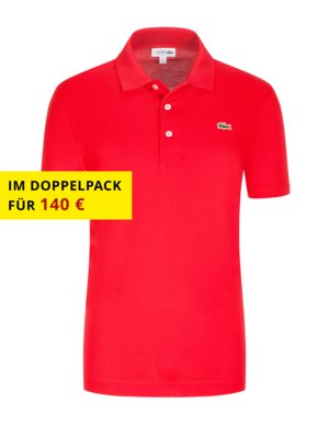 Piqué-Poloshirt-L1212-Classic-Fit,-mit-kleinem-Krokodil-Aufnäher