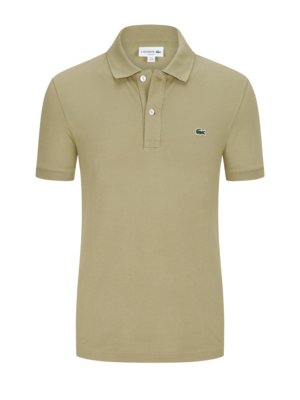 Poloshirt in Piqué-Qualität mit Krokodil-Aufnäher, Slim Fit