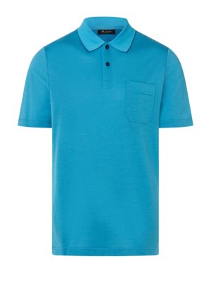 Softes-Poloshirt-in-Bicolor-Optik-mit-Brusttasche