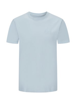 Unifarbenes T-Shirt aus Baumwolle