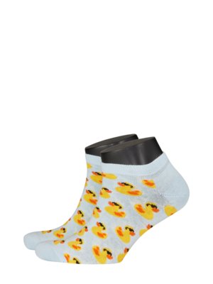Sneaker-Socken mit Badeenten-Motiv
