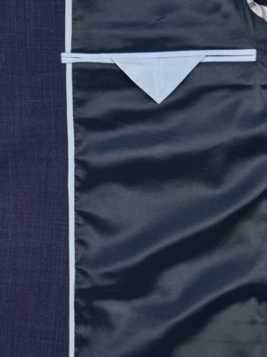 Melierter Anzug aus elastischem Woll-Leinen-Mix