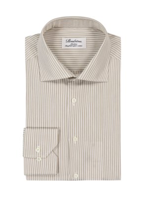 Twofold Super Cotton Hemd mit Streifen, Slimline
