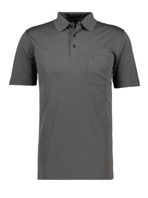 Leichtes-Poloshirt-mit-Streifen-und-Brusttasche