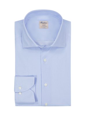 Jersey-Hemd mit Pinpoint-Muster, Slimline