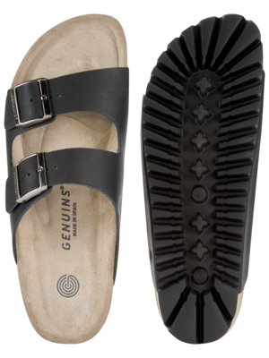 Sandalen-mit-ergonomischem-Fußbett-aus-geöltem-Leder