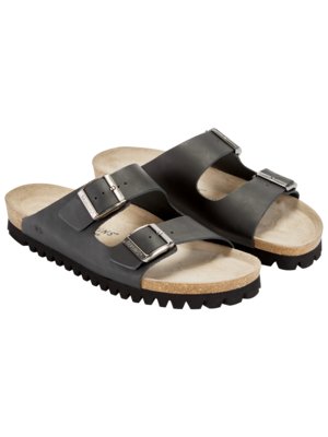 Sandalen-mit-ergonomischem-Fußbett-aus-geöltem-Leder