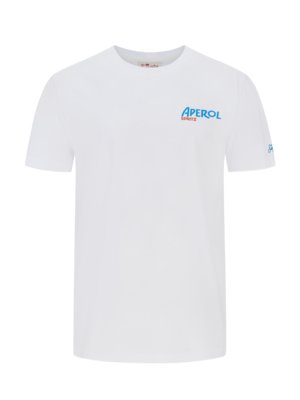 T-Shirt mit Aperol-Motiv auf Brust und Rückenseite