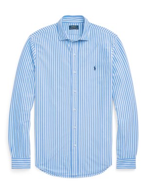 Sporthemd-in-jersey-Qualität-mit-Streifen-und-Poloreiter-Stickerei