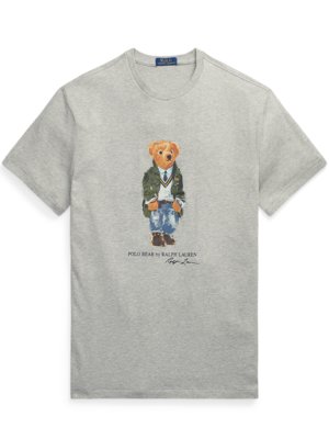 T-Shirt mit Bärenmotiv, Classic Fit 