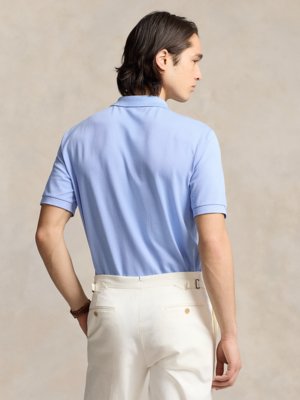 Poloshirt-Piquê-mit-V-Ausschnitt-und-Stretch,-Classic-Fit-