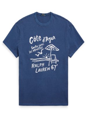 T-Shirt-mit-Côte-d'Azure-Stickerei,-Clasic-Fit