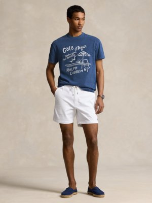 T-Shirt-mit-Côte-d'Azure-Stickerei,-Clasic-Fit