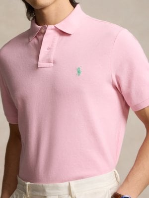 Poloshirt-mit-Logo-Stickerei-in-Piqué-Qualität,-Slim-Fit