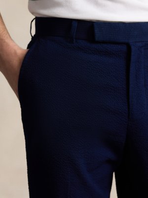 Leichte Anzughose in Seersucker-Qualität, Modern Fit