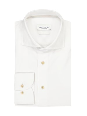Unifarbenes Hemd in Twill-Qualität, Slim Fit