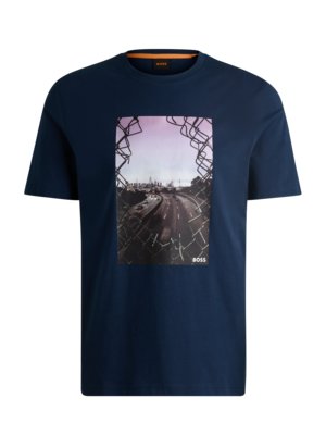 T-Shirt mit Skyline-Motiv